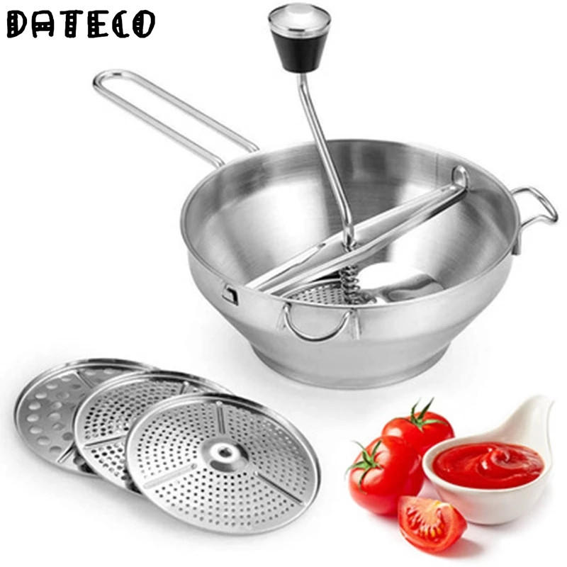 Potato Masher Ricer - Multifunctional Food Mill Stainless Steel Potato