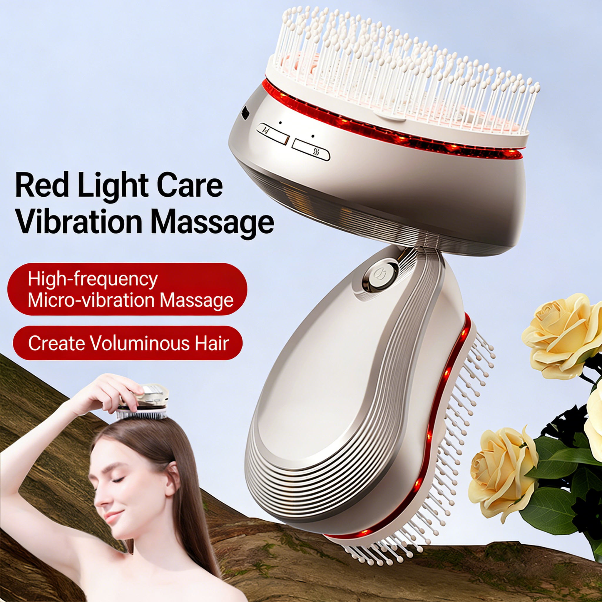 Oil Mister Spray Bottle - Electric Spray Hair Care Comb with