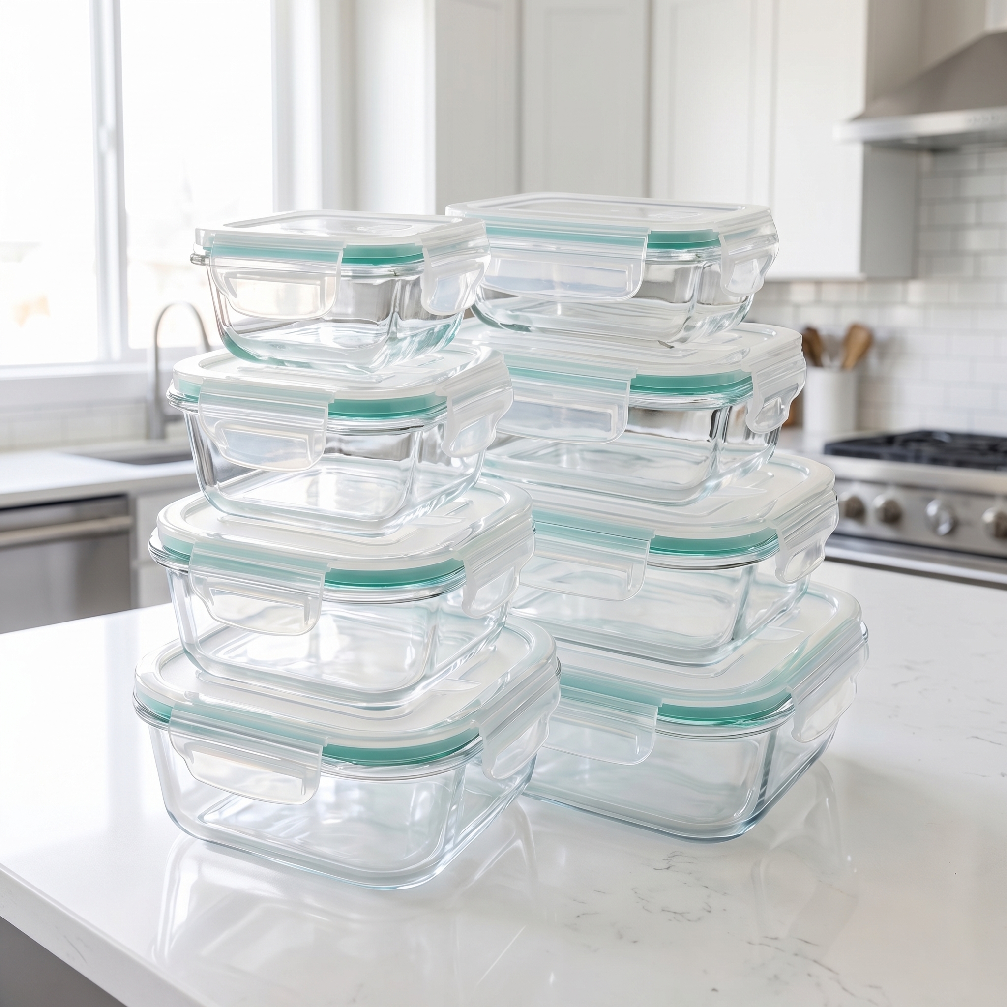 Food Storage Containers - A set of 8 food storage