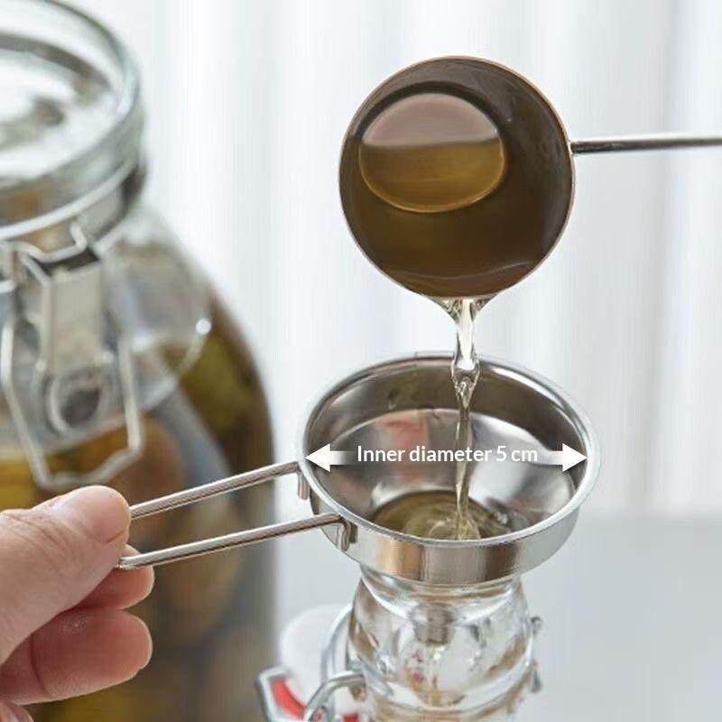 Kitchen Gadgets For Small Kitchens - New Stainless Steel Funnel With Handle