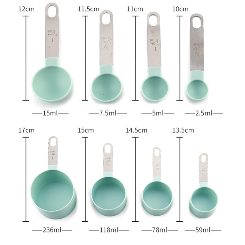 8PCS Measuring Cups Spoons Set - Kitchen Gadgets Sale บทวิจารณ์และราคา