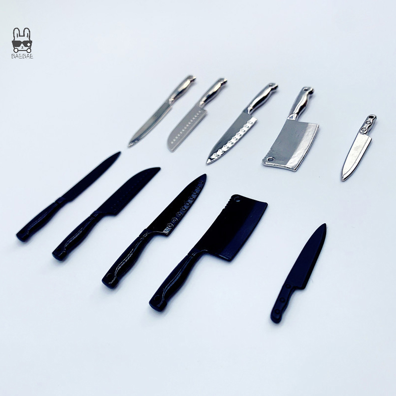 1/12 Dollhouse Mini Knives Mod - Kitchen Gadgets Sale บทวิจารณ์และราคา