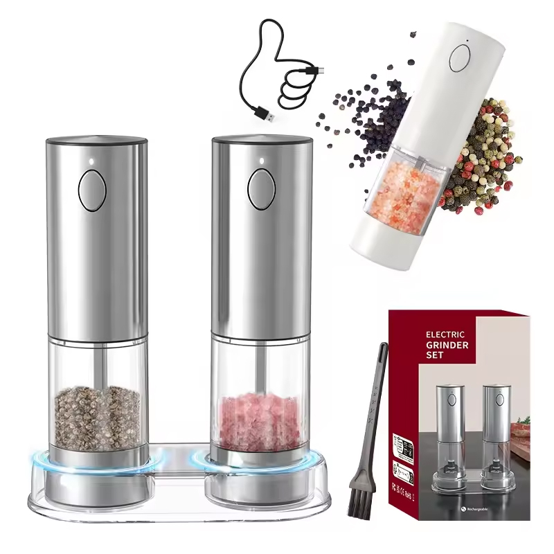 1/2PCS Electric Salt And Peppe - Kitchen Gadgets Useful บทวิจารณ์และราคา