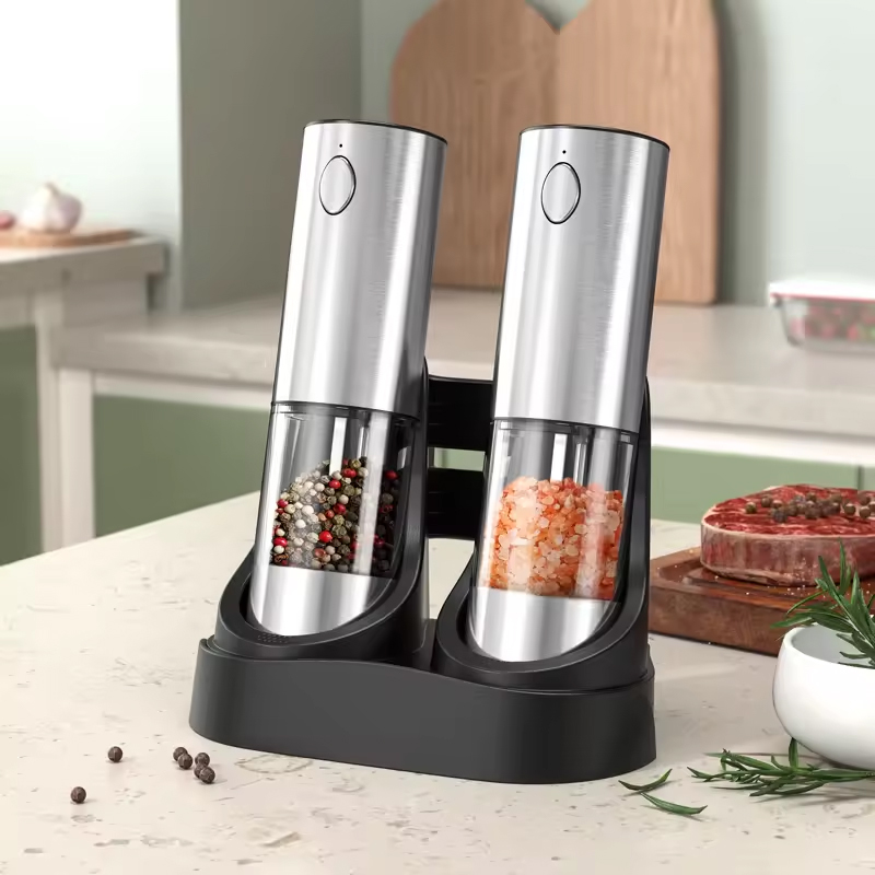 1/2PCS Electric Salt And Peppe - Kitchen Gadgets Useful บทวิจารณ์และราคา