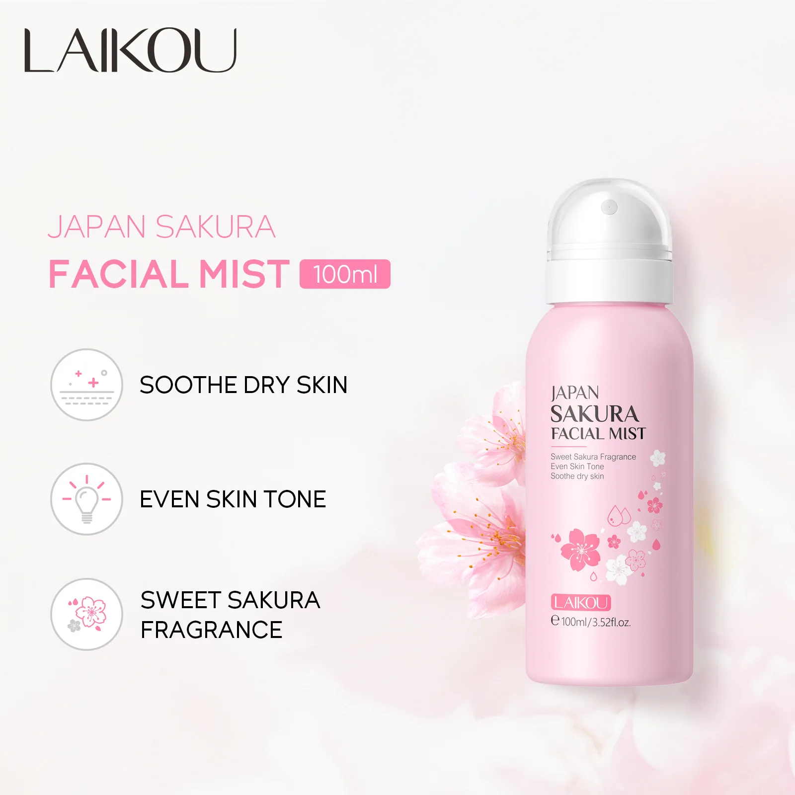 LAIKOU Sakura Facial Mist Brig - Oil Mister Spray Bottle บทวิจารณ์และราคา
