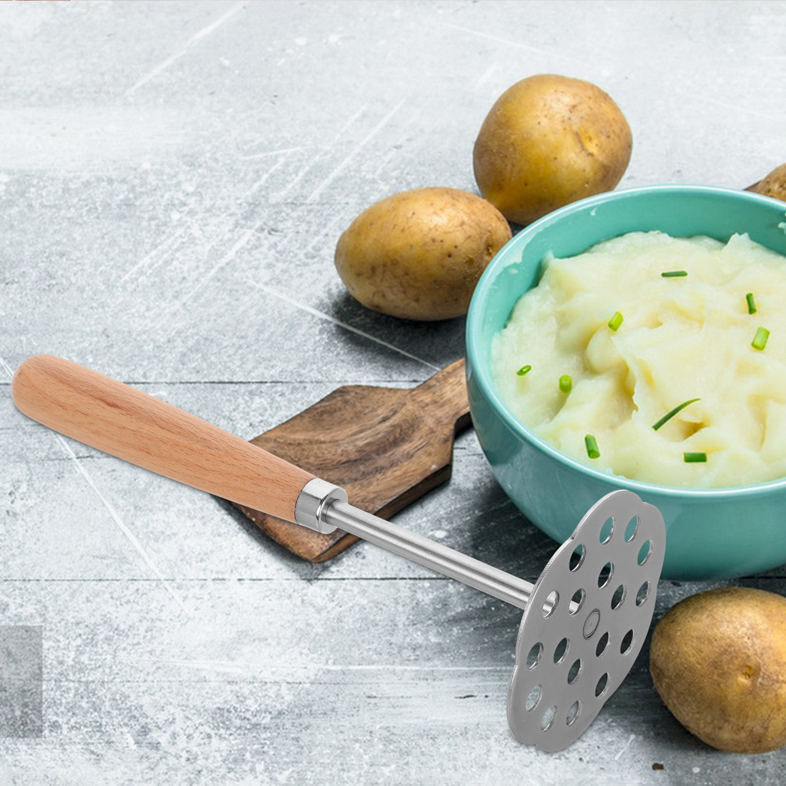 Stainless Steel Potato Masher  - Potato Masher Ricer บทวิจารณ์และราคา