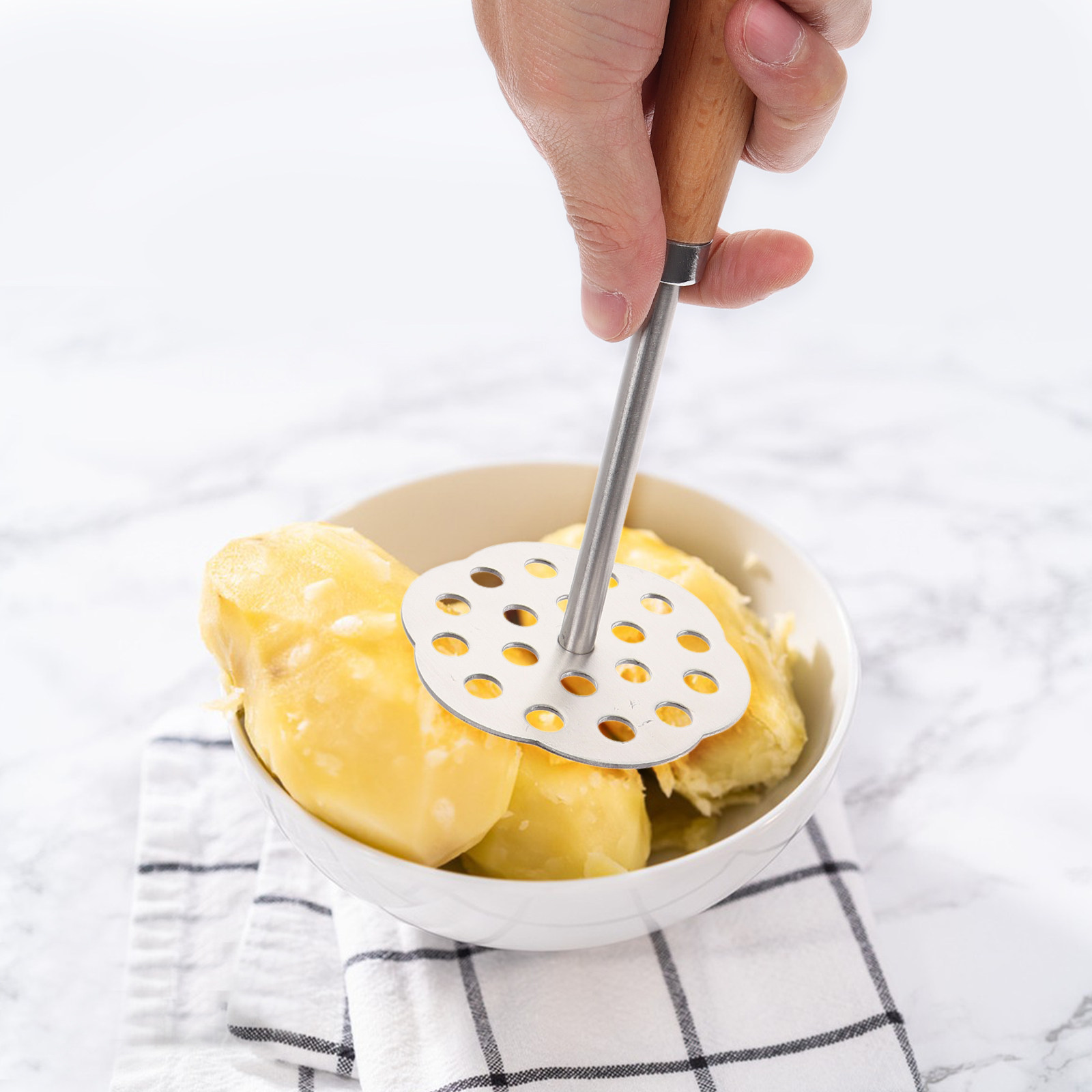 Stainless Steel Potato Masher  - Potato Masher Ricer บทวิจารณ์และราคา