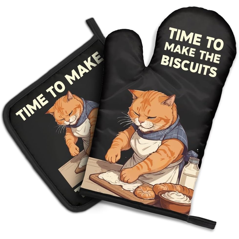 The Biscuits Funny Cat Oven Mi - Kitchen Gadgets For Mom บทวิจารณ์และราคา