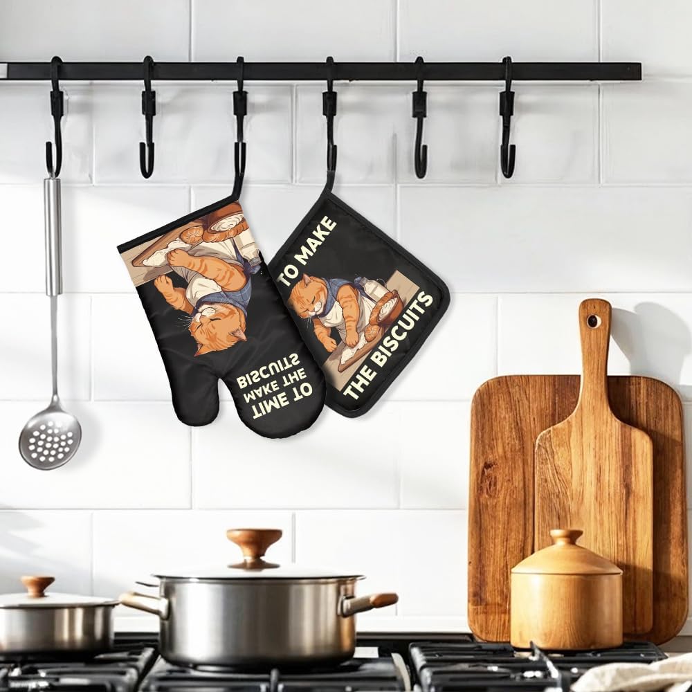 The Biscuits Funny Cat Oven Mi - Kitchen Gadgets For Mom บทวิจารณ์และราคา
