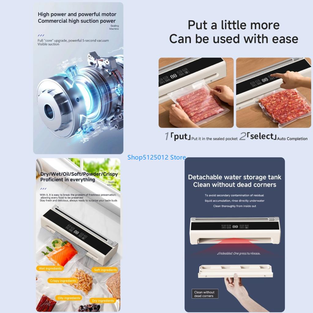 G8TC Double Use Vacuum Sealer  - Kitchen Gadgets For Small Kitchens บทวิจารณ์และราคา
