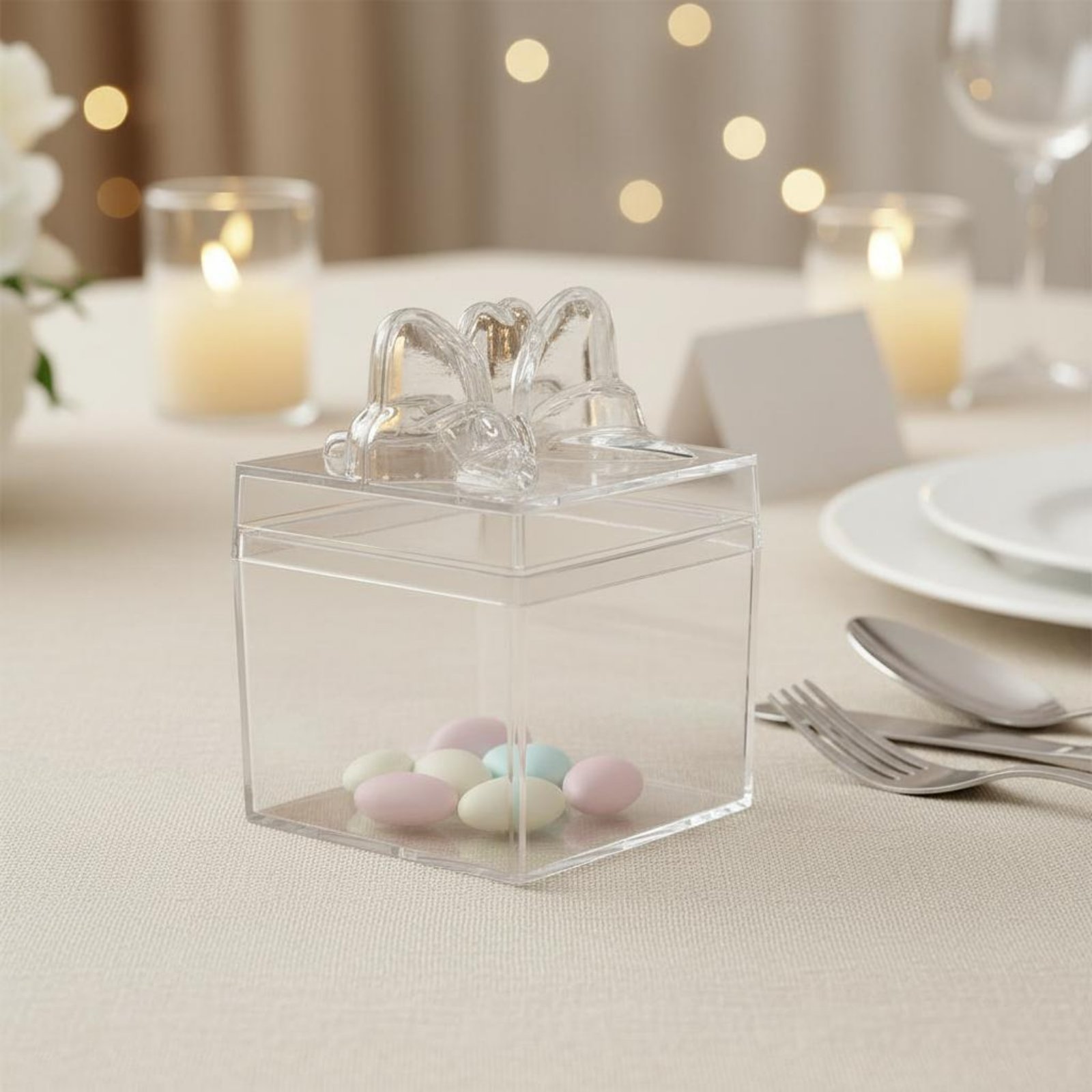 Clear Plastic Candy Box with R - Food Storage Containers บทวิจารณ์และราคา