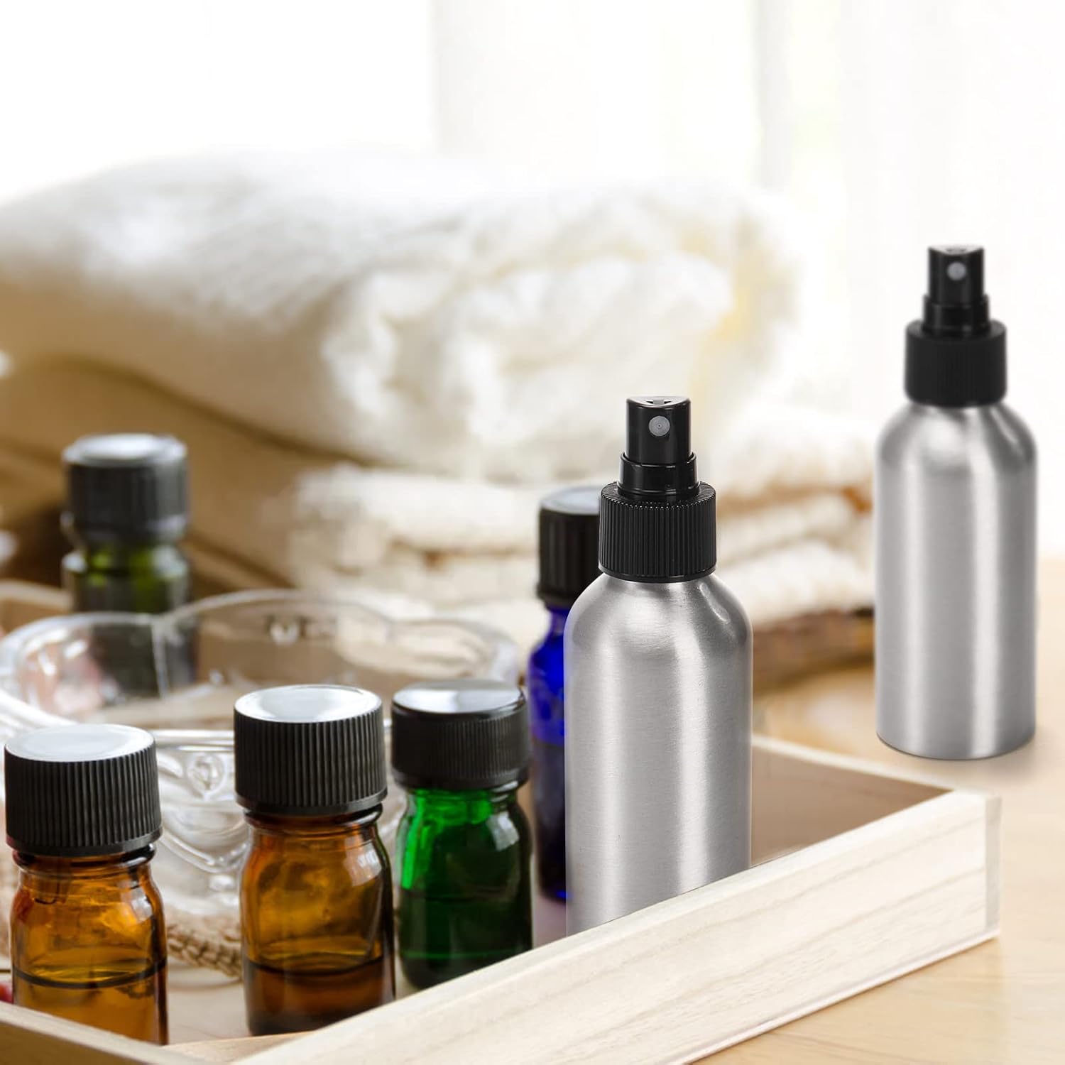 1Pack 30/120ml Aluminum Empty  - Oil Mister Spray Bottle บทวิจารณ์และราคา