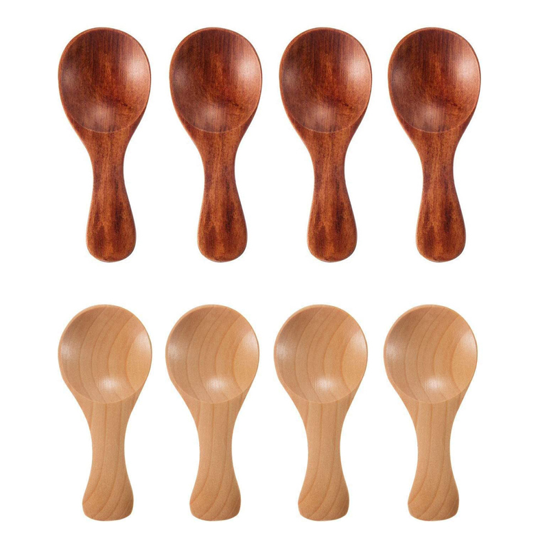 4Pcs Mini Wooden Spoons Small  - Kitchen Gadgets For Small Kitchens บทวิจารณ์และราคา