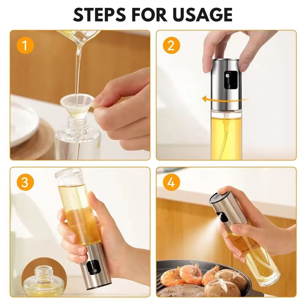 Glass Oil Sprayer for Cooking  - Oil Mister Spray Bottle บทวิจารณ์และราคา