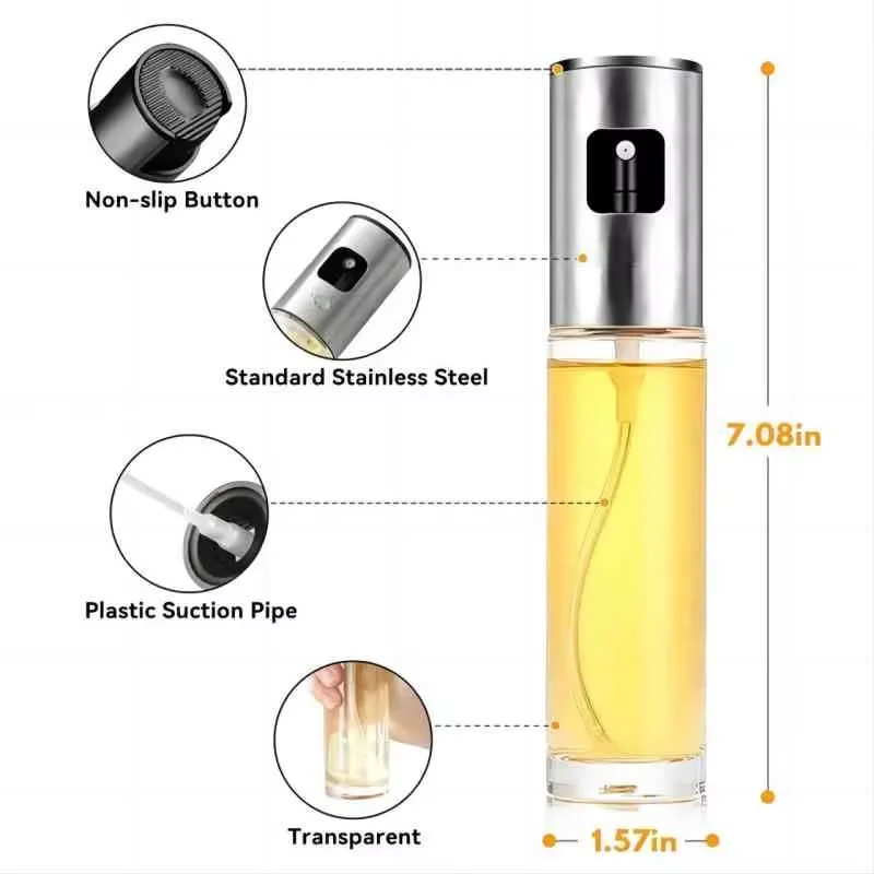 Glass Oil Sprayer for Cooking  - Oil Mister Spray Bottle บทวิจารณ์และราคา