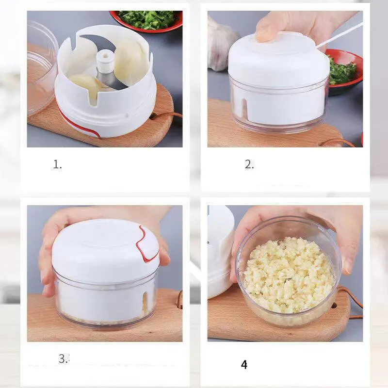 Plastic Garlic Crusher Press V - Kitchen Gadgets Useful บทวิจารณ์และราคา