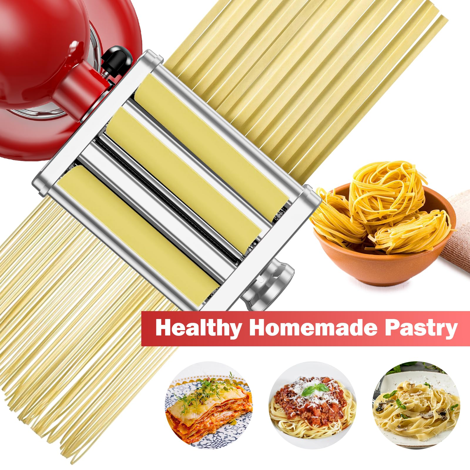 Gvode 3 in 1 Pasta Attachment  - Kitchen Gadgets Useful บทวิจารณ์และราคา
