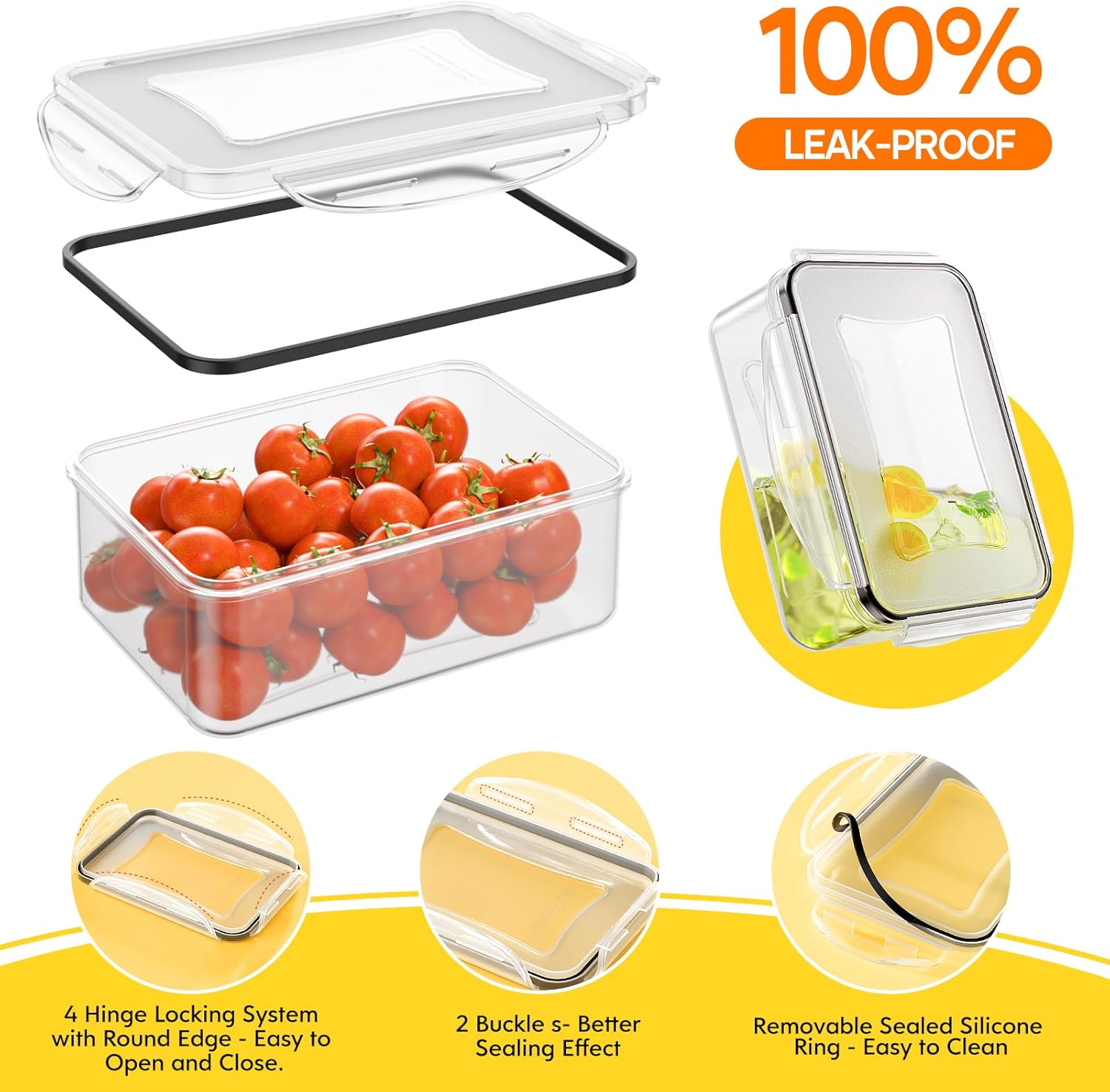 52 PCS Food Storage Containers - Food Storage Containers บทวิจารณ์และราคา