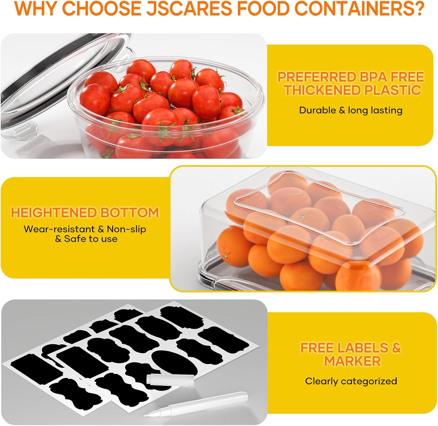 52 PCS Food Storage Containers - Food Storage Containers บทวิจารณ์และราคา