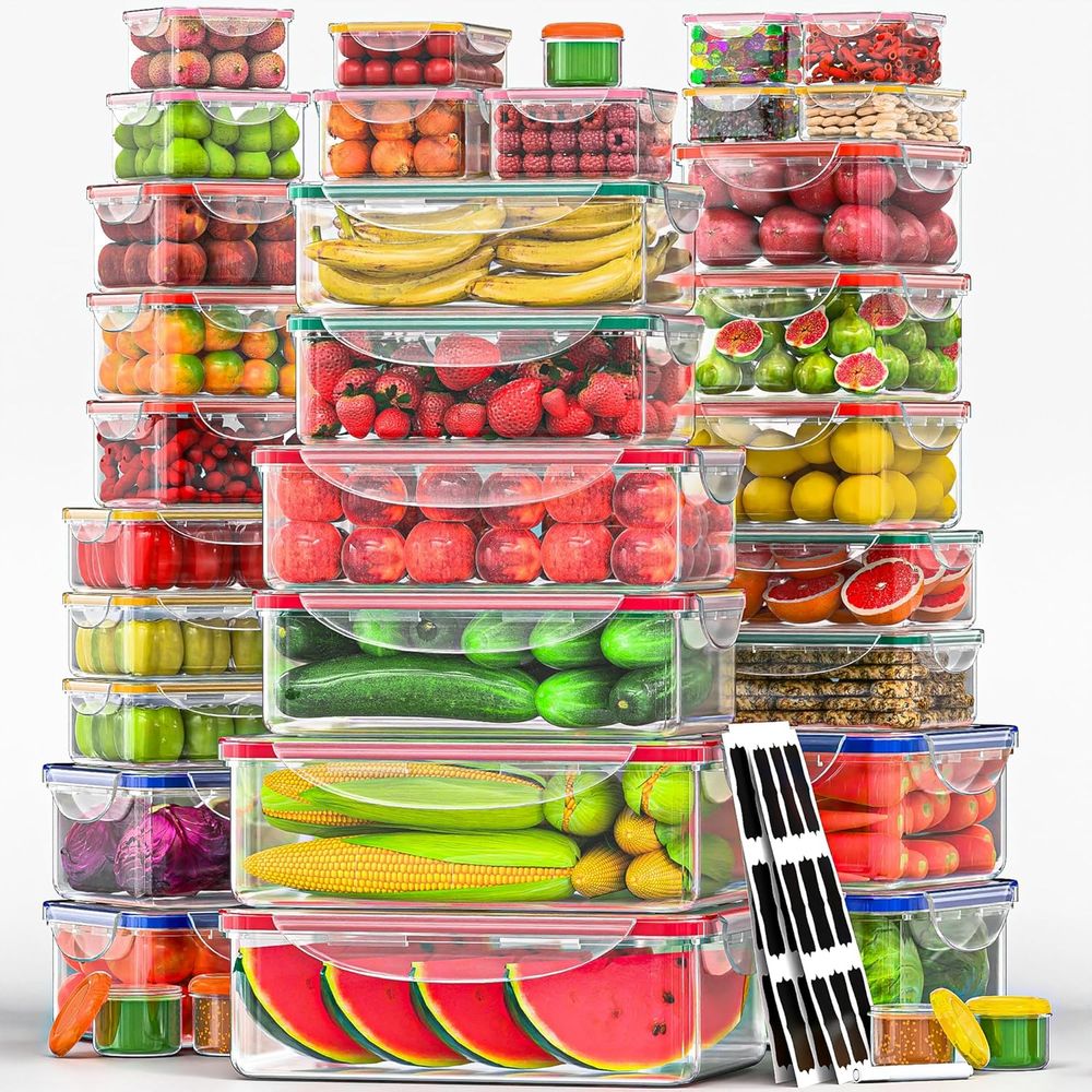70 Pcs Large Food Storage Cont - Food Storage Containers บทวิจารณ์และราคา