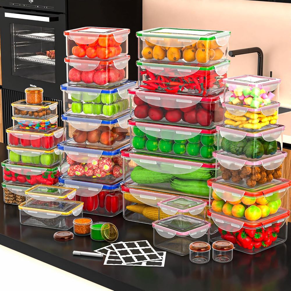 70 Pcs Large Food Storage Cont - Food Storage Containers บทวิจารณ์และราคา